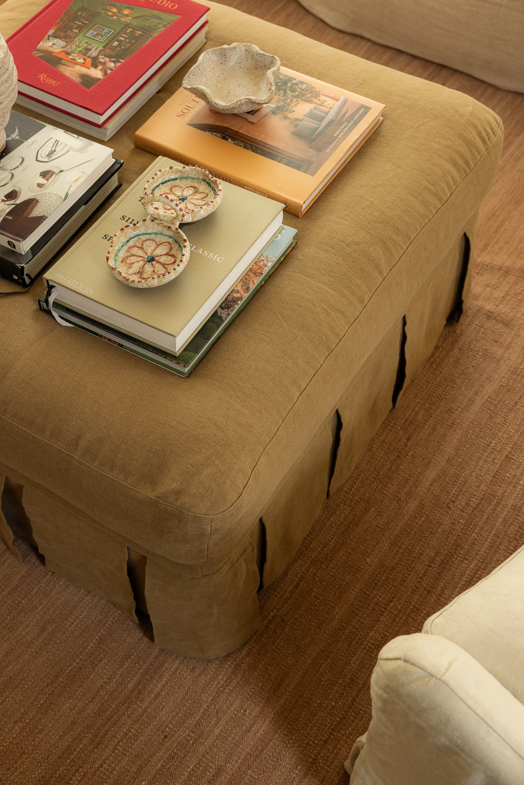 Nora Ottoman Large Caramel