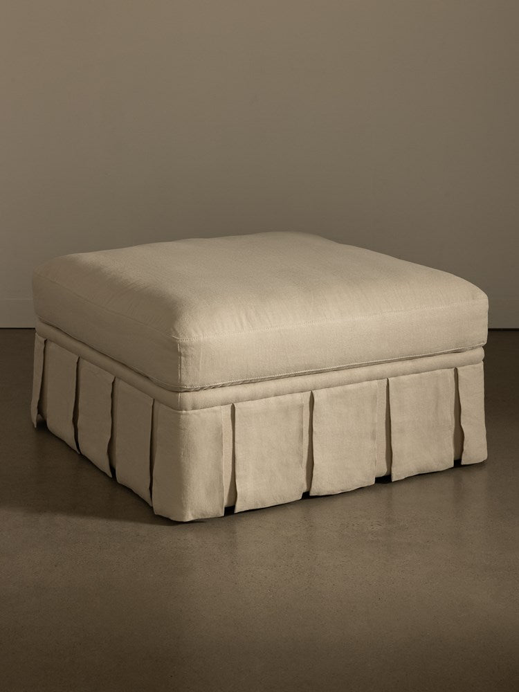 Nora Ottoman Large Creme