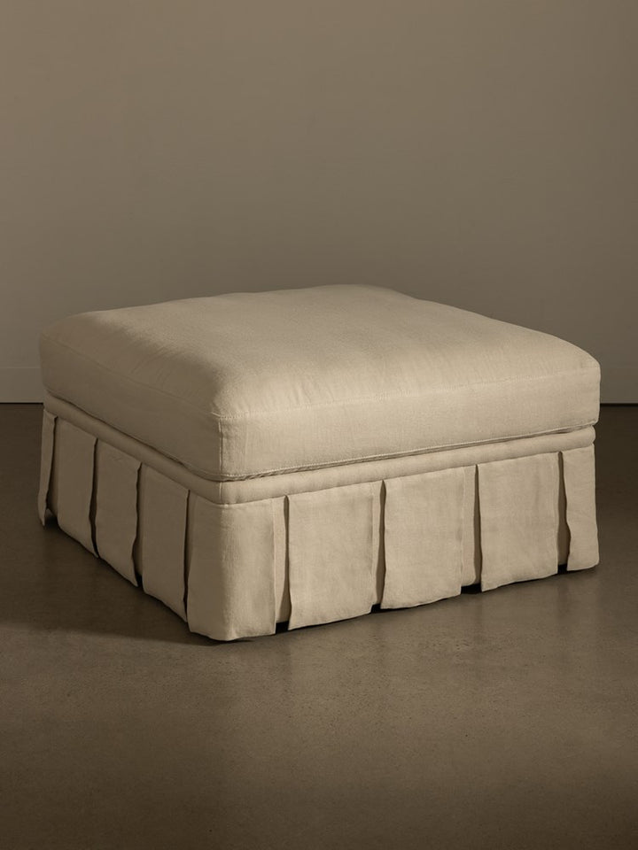 Nora Ottoman Large Creme