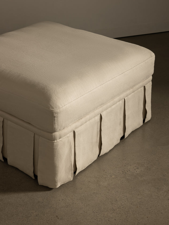 Nora Ottoman Large Creme