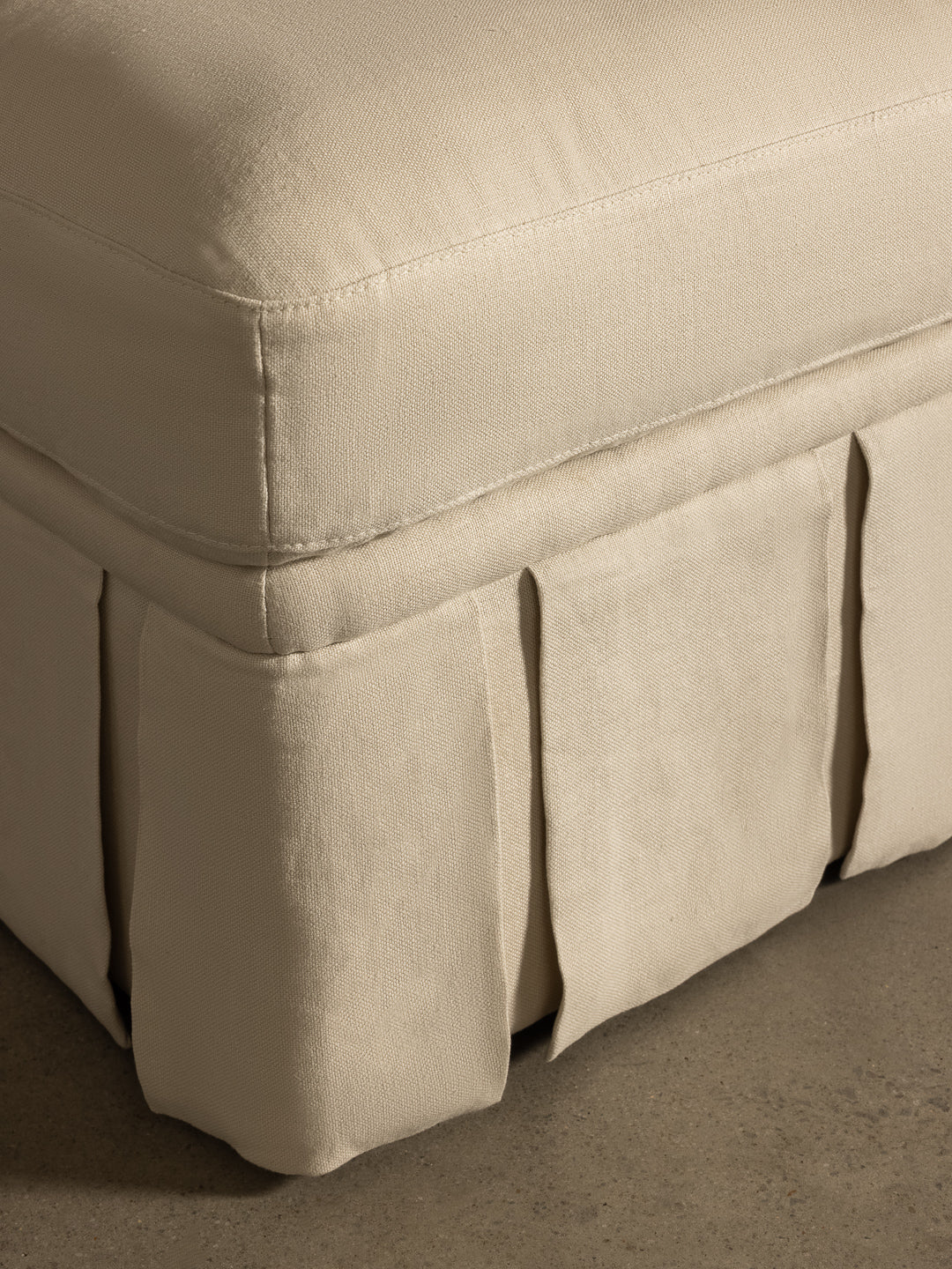 Nora Ottoman Large Creme