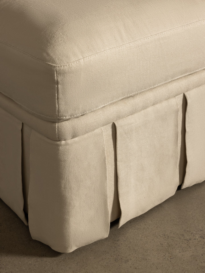 Nora Ottoman Large Creme