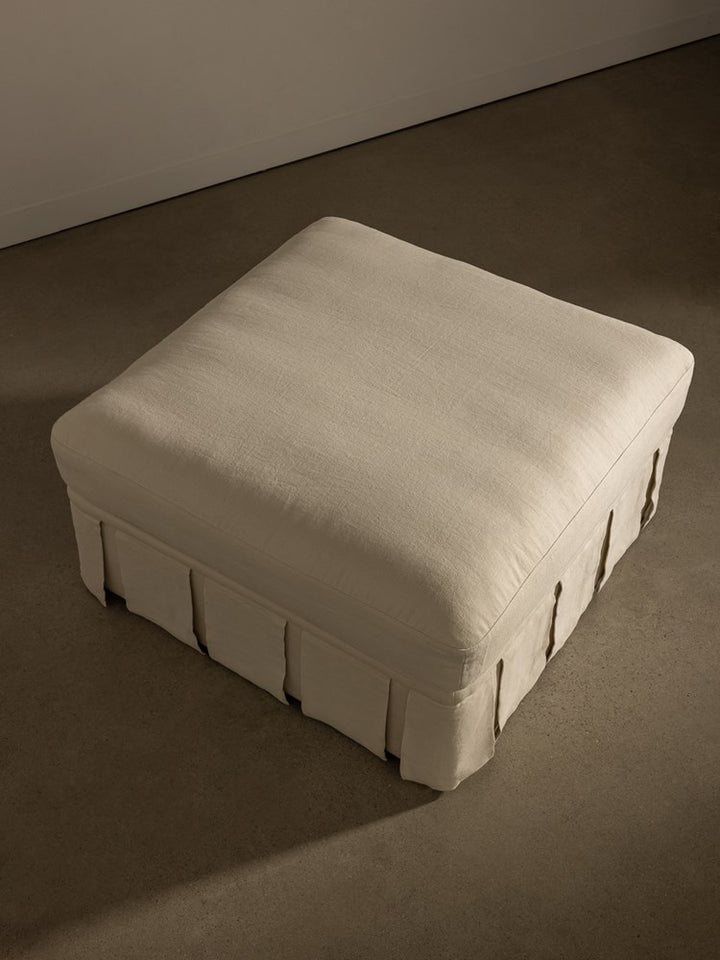 Nora Ottoman Large Creme