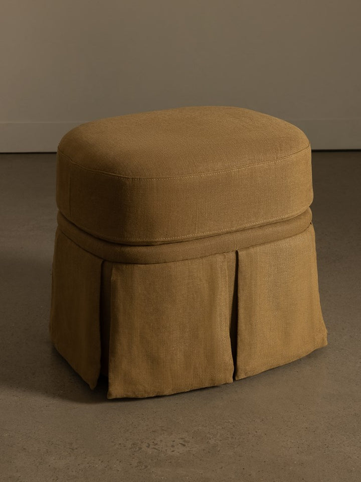 Nora Ottoman Small Caramel