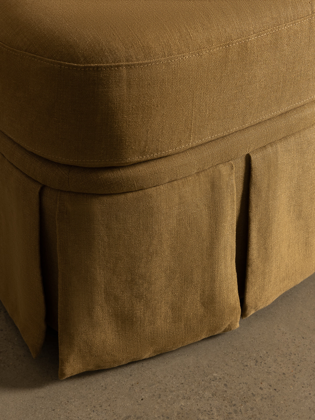 Nora Ottoman Small Caramel
