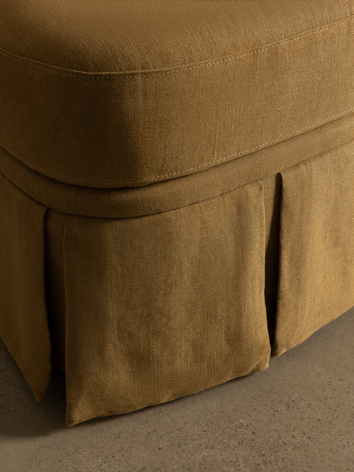 Nora Ottoman Small Caramel