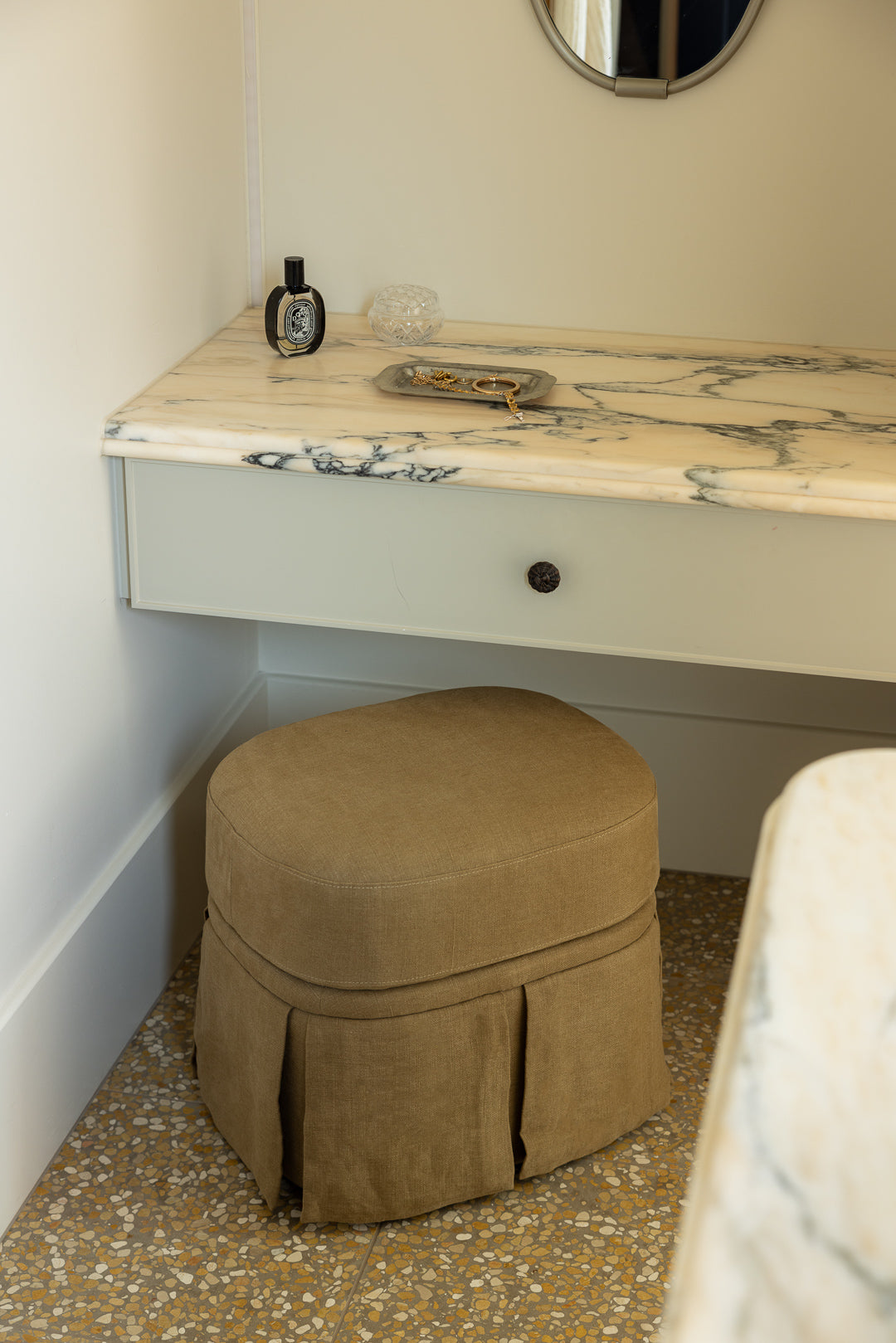 Nora Ottoman Small Caramel