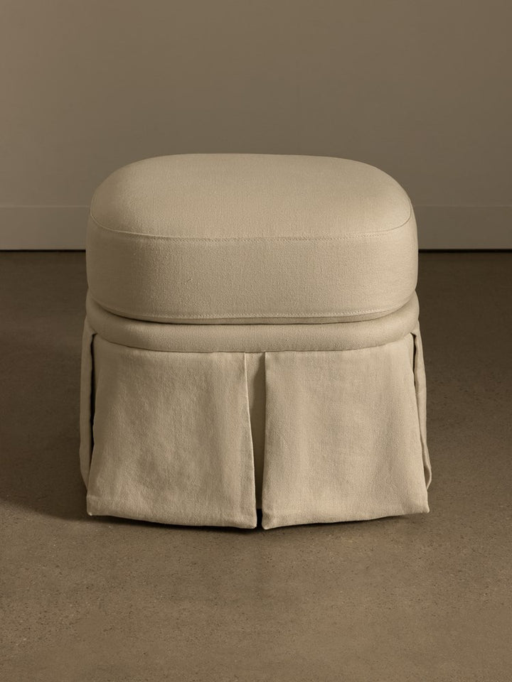 Nora Ottoman Small Creme