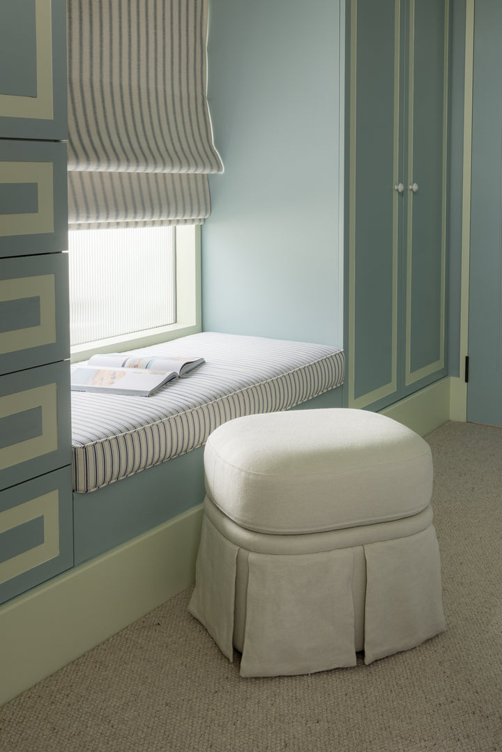 Nora Ottoman Small Creme