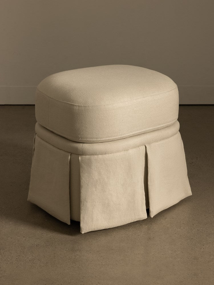 Nora Ottoman Small Creme