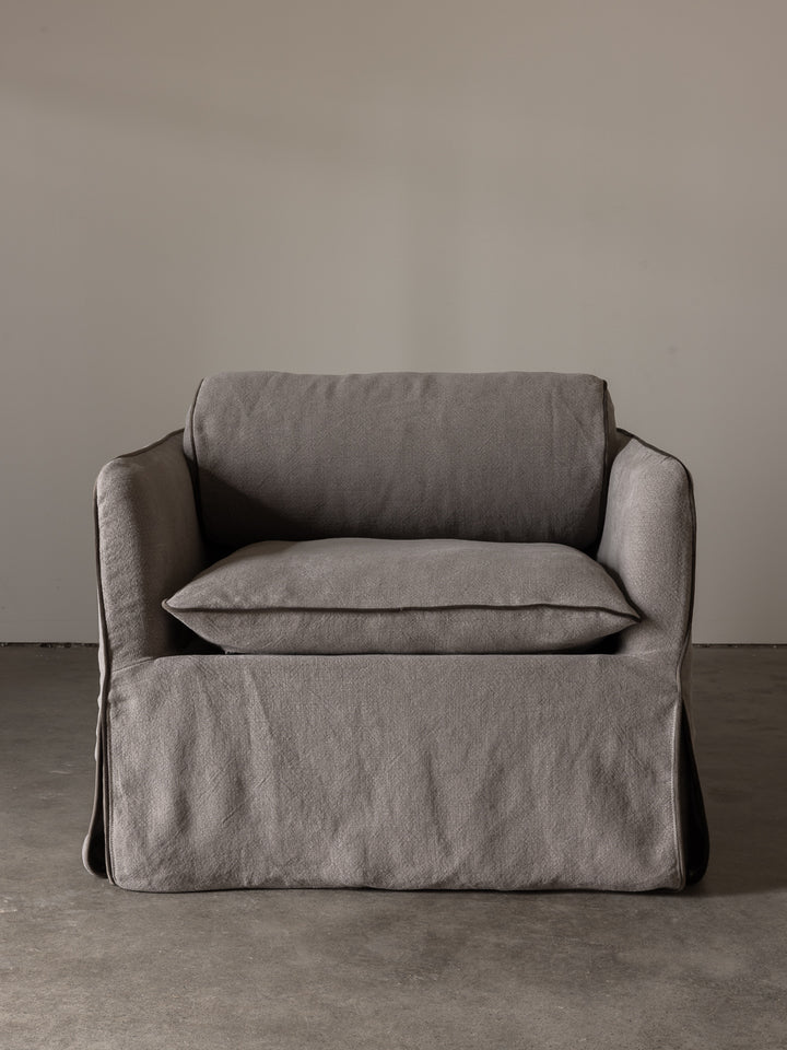 Cohen Linen Armchair, Taupe