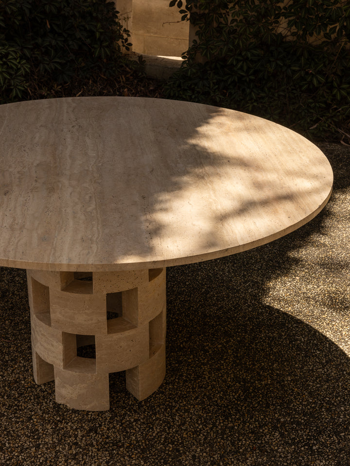 Vivi Dining Table Travertine